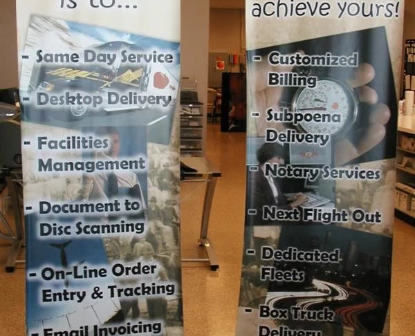 BS011 - Custom Banner Stand for Professional Services