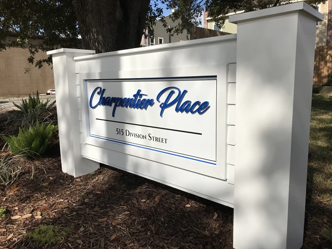 Charpentier Place Sign lake Charles