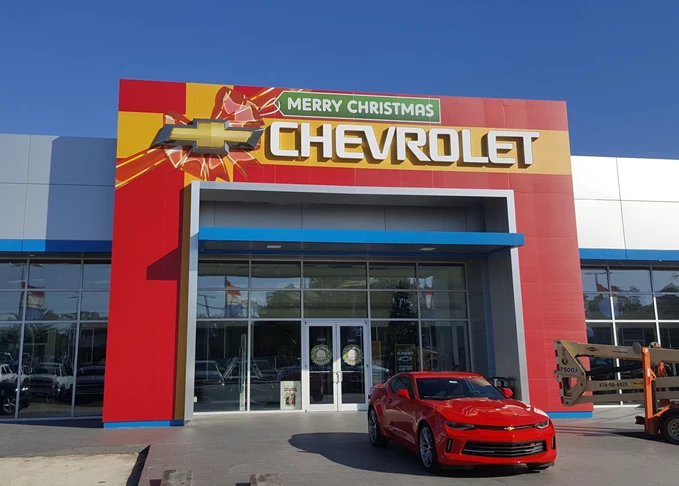 Billy Navarre Chevrolet Christmas Display