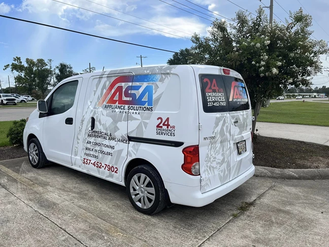 ASA Applinace Vehicle Lettering