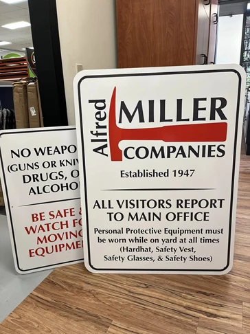 Alfred Miller Parking Signs